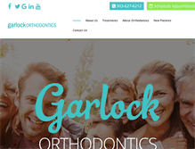 Tablet Screenshot of garlockortho.com